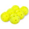Franklin Sports Plastic Softballs - MLB - Includes 6 Balls for Batting Practice or Backyard Baseball Play - Replacement Balls  90mm Official Baseball Size - Yellow view 1
