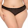 Smart & Sexy Women's Lace Trim & Mesh Panty 2 Packs Sexy Thongs & Cheeky Bikinis, Bark/Black Hue Thong, 9 view 4