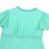 FEESHOW Girls High Neck Ruffle Flutter Sleeve Chiffon Pleated Dress Wedding Bridesmaid Party Flower Girl Dress Mint 4 view 3