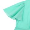 FEESHOW Girls High Neck Ruffle Flutter Sleeve Chiffon Pleated Dress Wedding Bridesmaid Party Flower Girl Dress Mint 4 view 4