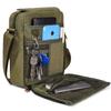 dealcase Small Messenger Bag Casual Shoulder Bag Travel Organizer Bag Multi-pocket Purse Handbag Crossbody BagsArmy Green view 1