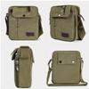 dealcase Small Messenger Bag Casual Shoulder Bag Travel Organizer Bag Multi-pocket Purse Handbag Crossbody BagsArmy Green view 4