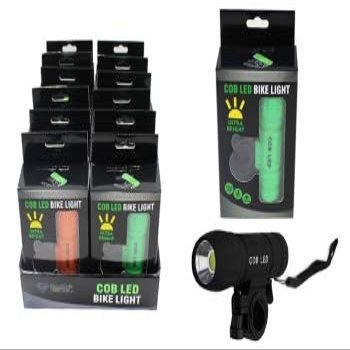 Diamond Visions 08-2303 COB LED Bike Light in Gift Box in Assorted Colors (1 Bike Light)