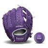 Franklin Sports Meshtek Teeball Fielding Glove with Ball - Right Hand Throw - 9.5" - Purple/Chrome view 1