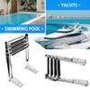 4 Step Telescoping Boat Ladder Folding Pontoon Dock Ladder, Stainless Steel Swimming Stepladder for Boat Ship Yacht Marine, Rated to 400 Pounds view 3
