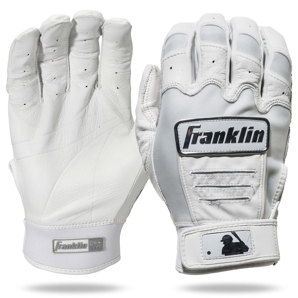 Franklin Sports CFX Fp Chrome Softball Batting Gloves Pair - White - Women's X-Large
