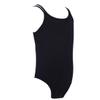 JEATHA Kids Girls Gymnastics Leotard Ballet Dance Top Sleeveless Spaghetti Straps Cross Back Athletic Bodysuit Black 3-4 view 2