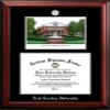Campus Images NCAA East Carolina Pirates Unisex Silver Medallion Frame East Carolina University 14w x 11h Silver Embossed Diploma Frame Lithograph, Brown, One Size view 1