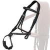 Exion Figure 8 English Jumping Bridle with Soft Padding & Rubber Reins | Anatomical Mono Crown | Grakle Noseband Mexican Bridle with SS Buckles | Premium Horse Bridle for Jumping & Eventing view 3