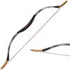 AMEYXGS Archery Traditional Recurve Bow 25-55lbs Handmade Wooden Longbow Mongolian Hunting Target Bow for Outdoor Hunting Practice Shooting (type3, 30lbs) view 1