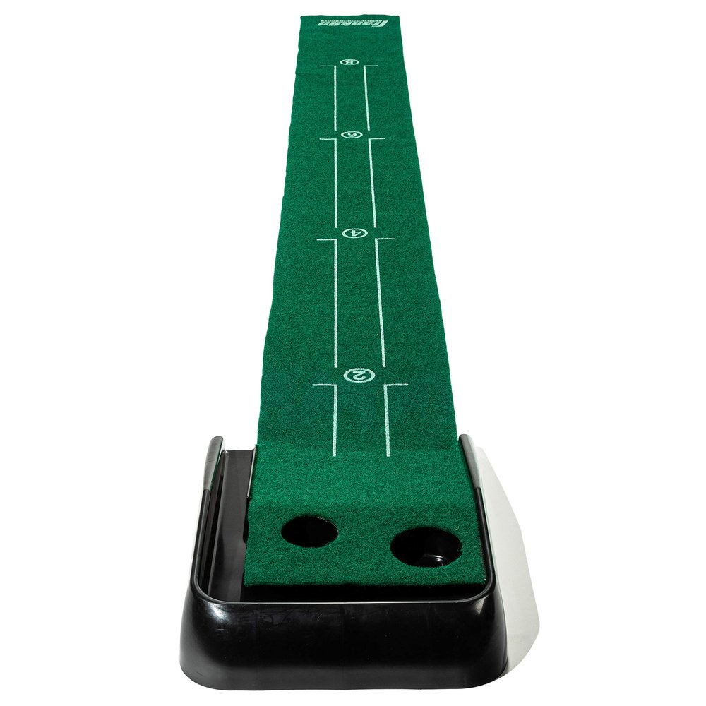 Franklin SportsIndoor Golf Putting Green Portable Authentic9FootMat with Auto Ball Return Golf Training Aid & Putting Practice Game Real Course Feel