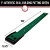 Franklin SportsIndoor Golf Putting Green Portable Authentic9FootMat with Auto Ball Return Golf Training Aid & Putting Practice Game Real Course Feel view 2