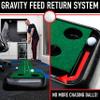 Franklin SportsIndoor Golf Putting Green Portable Authentic9FootMat with Auto Ball Return Golf Training Aid & Putting Practice Game Real Course Feel view 3