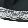 SeasonsTrading Black Costume Skirt White Lace - French Maid Lolita Gothic Adult Teen Dress view 2