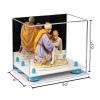 Better Display Cases Versatile Acrylic Display Case - Small Rectangle Box with Mirror, Light Blue Risers and White Base 9.5" x 6" x 6.5" (A005-BLR) view 2