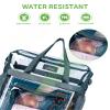 MAY TREE Clear Bag for Stadium Events 12612 Clear Tote Lunch Bag with Reinforced Straps for Work, Sporting Events and Gym, Grey view 4