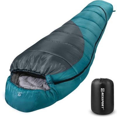 Bessport Mummy Sleeping Bag | 15-45 Extreme 3-4 Season Sleeping Bag for Adults Cold Weather Warm and Washable, for Hiking Traveling & Outdoor Activities