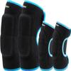 EULANT Adjustable Soft Elbow Pads and Knee Pads for Kids, Child Protective Pad Sets for Bicycle Roller Skating Basketball Football Volleyball Dancing Kneeling,Blue S view 1