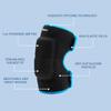 EULANT Adjustable Soft Elbow Pads and Knee Pads for Kids, Child Protective Pad Sets for Bicycle Roller Skating Basketball Football Volleyball Dancing Kneeling,Blue S view 2