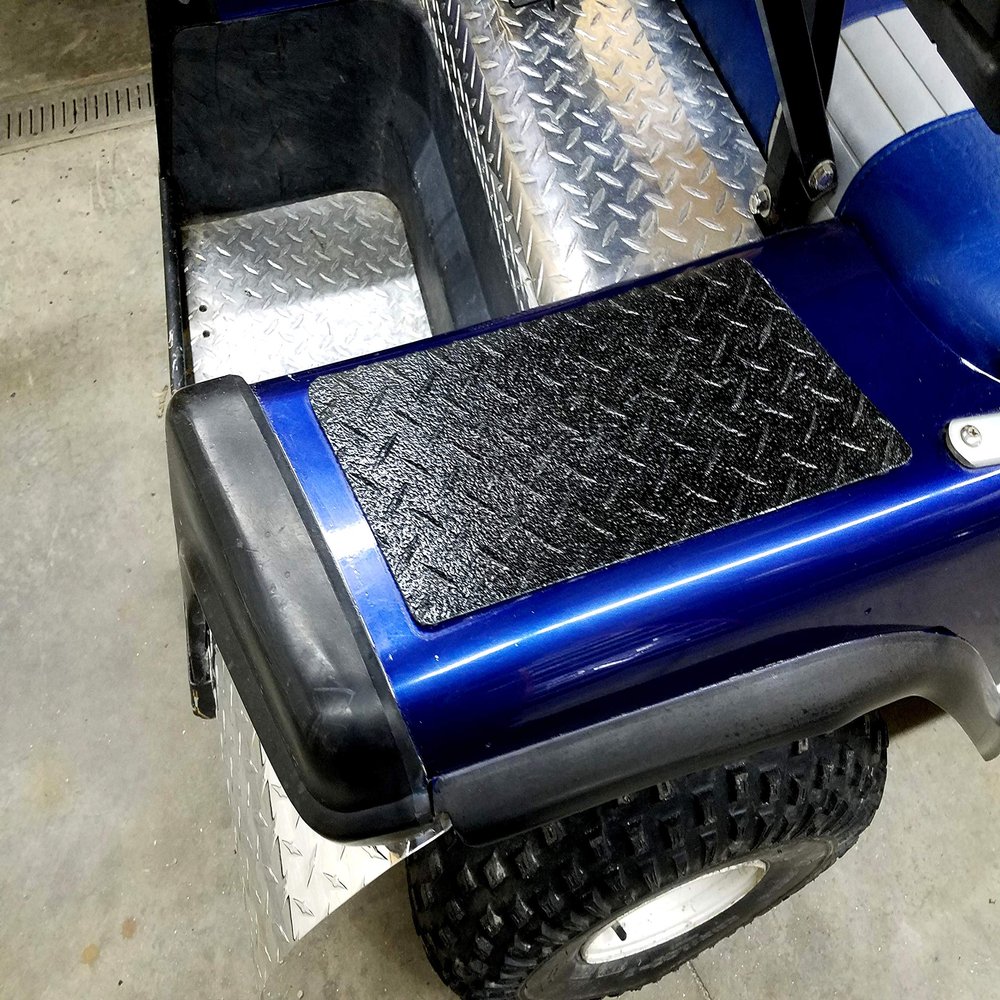 Ezgo Fits Marathon Golf Cart Black Aluminum Diamond Plate No Step Covers