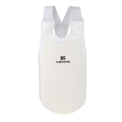 Martial Arts Chest Protector, Foam Padded Guard with High Elastic Straps, Breathable Material for Karate Taekwondo Judo Training Adults and Teens