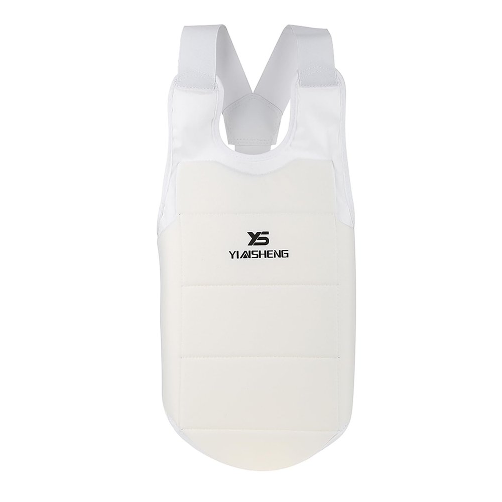 Martial Arts Chest Protector, Foam Padded Guard with High Elastic Straps, Breathable Material for Karate Taekwondo Judo Training Adults and Teens