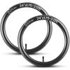 24" x 1.75/1.95/2.125 Bike Replacement Inner Tubes with Schrader Valve | Compatible with Road/Mountain Bikes Like Schwinn High Timber and Huffy Hardtail | Make of Heavy Duty Rubber (2-Pack) view 1