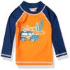 Flap Happy Boys UPF 50+ Uv Graphic Rash Guard Swim Top | Kona Bay, Size 6 - Made with Eco-Friendly Recycled Materials