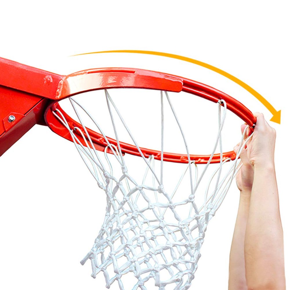 ProSlam Professional 180 Heavy Duty Breakaway Basketball Rim18 inch Single Spring Flex Rim Goal Replacement fit Indoor and Outdoor Backboard (1-Spring)