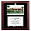 Campus Images NCAA Arizona State University Double Diploma Frame  8.5 x 11 Satin Mahogany  Silver Medallion with Arizona State University Landmark Lithograph view 1