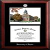 Campus Images NCAA Dayton Flyers Unisex Silver Medallion Frame University of Dayton 11w x 8.5h Silver Embossed Diploma Frame Lithograph, Brown, One Size view 1