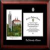Campus Images NCAA Kansas Jayhawks Unisex Silver Medallion Frame University of Kansas 11w x 8.5h Silver Embossed Diploma Frame Lithograph, Brown, One Size view 1