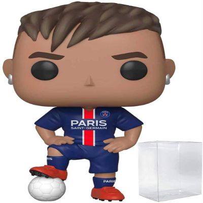 POP! Sports Soccer Paris Saint Germain's, Neymar JR #20 Action Figure (Bundled with Pop Box Protector to Protect Display Box)