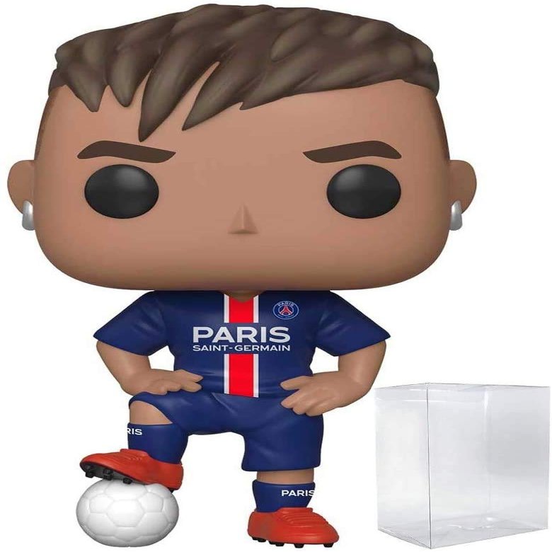 POP! Sports Soccer Paris Saint Germain's, Neymar JR #20 Action Figure (Bundled with Pop Box Protector to Protect Display Box)