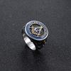 Bansrirachamasonic Initial Ring Mens Rings Stainless Steel Dainty Bohemian anillo Calavera Ring Men's anillo Plata Jewelry (7) view 2