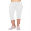 ALWAYS Womens Cargo Capri Jogger Sweatpants with Pockets  Super Soft Stretch Lounge Pants, Casual Joggers for Women, Daily Wear & Travel, White M view 3