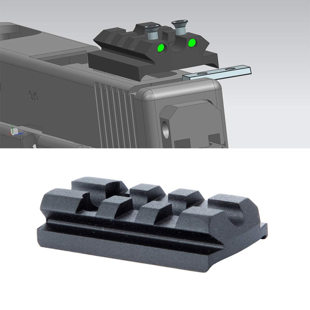 TuFok Sight Mount Plate for Install Pistol Red Dot Sight - 3 Slots