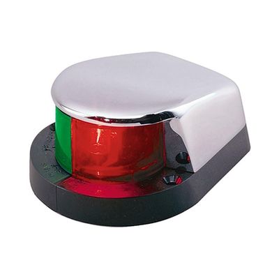 Perko 12V Bi-Color Bow Light Black Base Chrome Plated Top Made in The USA