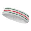COUVER Tennis Style Premium Quality Athletic Terry Head Sweatband(1 Piece) (Green/Red/Green, one Size) view 1