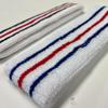COUVER Tennis Style Premium Quality Athletic Terry Head Sweatband(1 Piece) (Green/Red/Green, one Size) view 4
