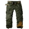 AKARMY Men's Fleece Lined Hiking Pants Outdoor Cargo Pants Casual Work Ski Pants with 8 Pockets ArmyGreen 32 view 1