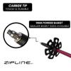 Zipline Blurr 16.0 Graphite Composite Downhill Ski Poles - Lightweight, Freeride All-Mountain, Vibration Dampening (Plum, 38" in./96 cm) view 4