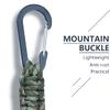 3 Packs Outdoor Braided Paracord Carabiner Hanging Hooks Fence Hook Perfect for Water Bottles, Backpack, Bat Bags, Tennis Bags,Camping,Hanging Tools (Army Green Camouflage) view 2