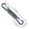 3 Packs Outdoor Braided Paracord Carabiner Hanging Hooks Fence Hook Perfect for Water Bottles, Backpack, Bat Bags, Tennis Bags,Camping,Hanging Tools (Army Green Camouflage) view 4