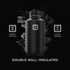 IRON FLASK Camping & Hiking Hydration Flask with Straw, Wide Mouth Insulated Stainless Steel Sports Water Bottle - 64 oz Dark Rainbow view 4