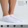 CS CELERSPORT Running Ankle Socks with Cushion, Low Cut Athletic Tab Socks for Men and Women 6 Pack, White, Small view 3
