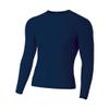 A4 Sportswear Youth Medium Navy Long Sleeve Compression Crew view 1