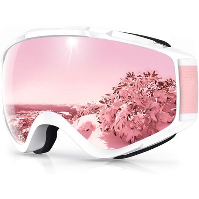 findway Ski Goggles OTG - Over Glasses Snow/Snowboard Goggles for Men, Women & Youth - 100% UV Protection