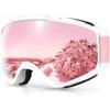 findway Ski Goggles OTG - Over Glasses Snow/Snowboard Goggles for Men, Women & Youth - 100% UV Protection view 1