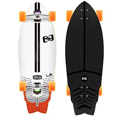 Surfeeling USA The Outline Surf Style Skateboard - Orange